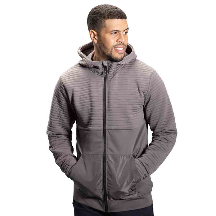 Bauer FLC 3D Full Zip Hoodie Grey - Senior