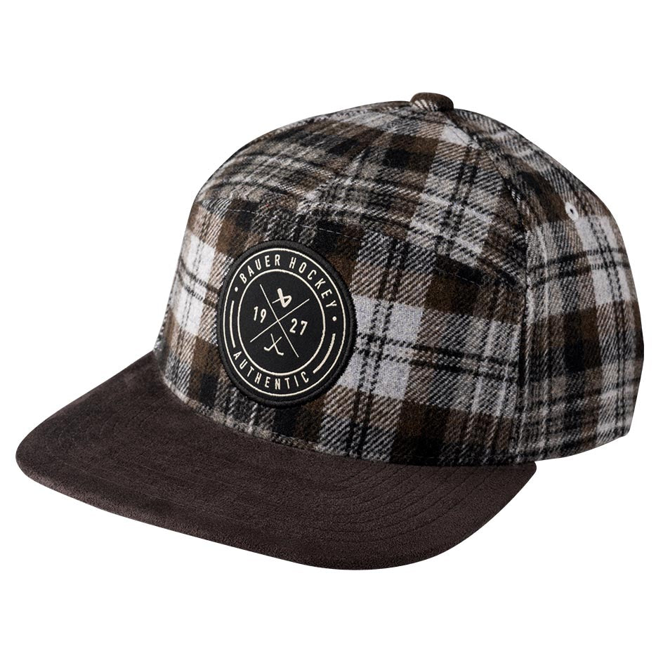 Bauer Plaid Snapback Hat S25